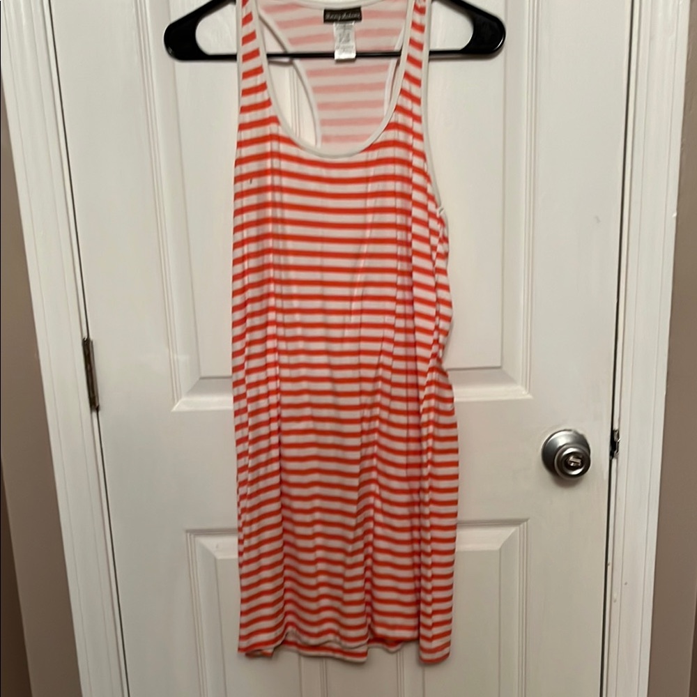 Tommy Bahama Orange Striped Beach Coverup